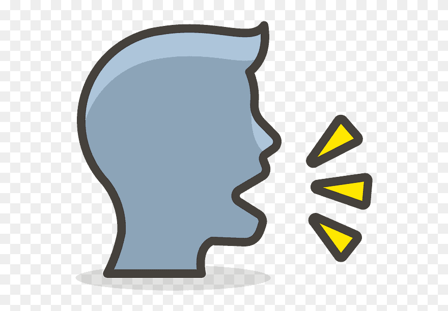Speaking Head Emoji Clipart Speaking Clipart Png Transparent Png