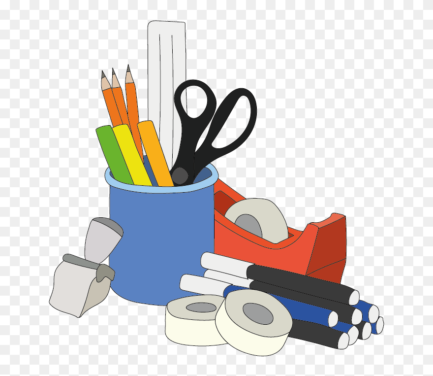 Stationery - Office Supplies Clipart - Png Download
