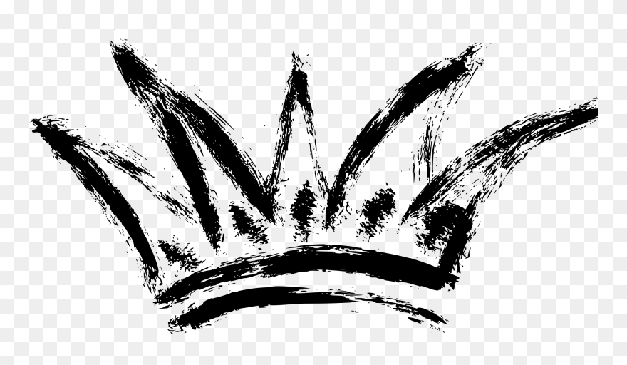 Black Crown Png - Crown Stroke Png Clipart