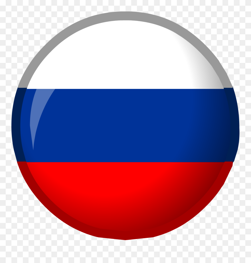Russia Flag Png Transparent Images - Round Russia Flag Png Clipart
