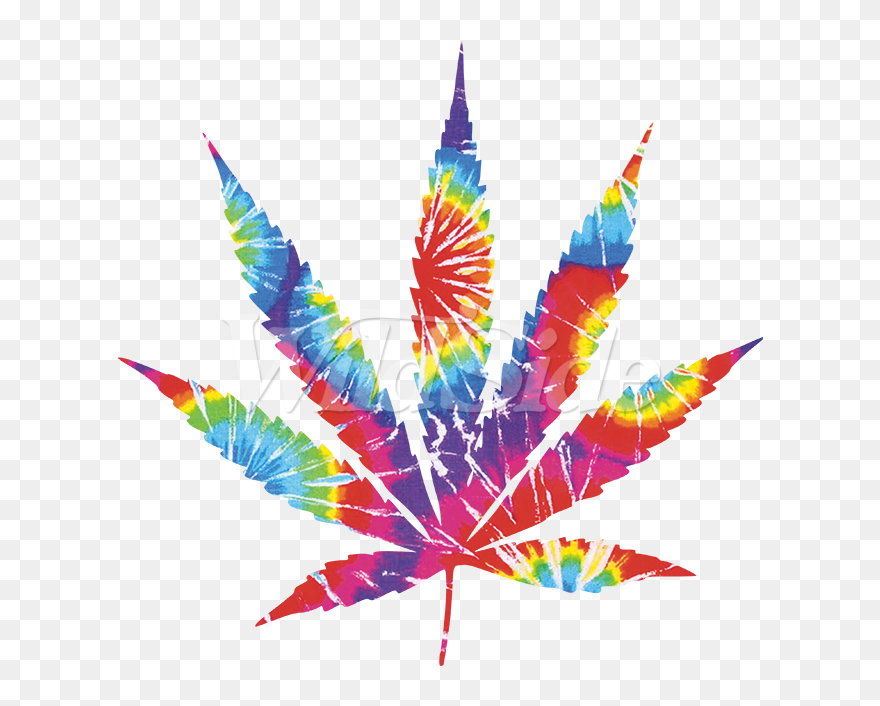 Pot Leaf Tie Dye - Tie Dye Pot Leaf Clipart