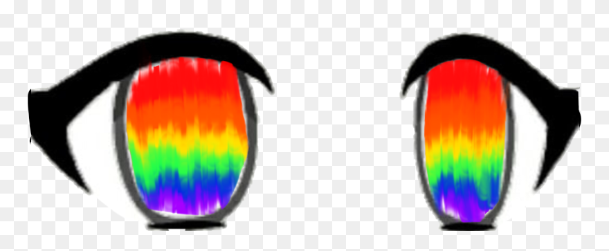 Rainbow Gacha Eyes Transparent Clipart