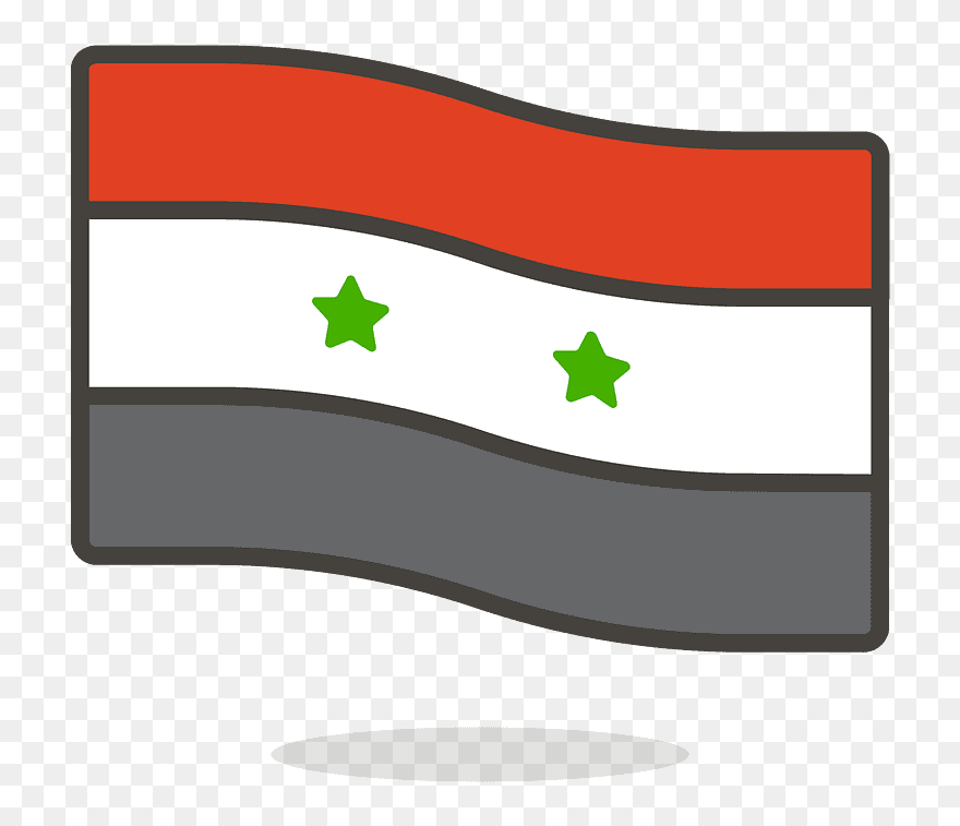 Syria Flag Emoji Clipart - Png Download