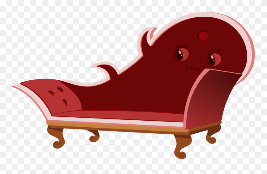 Transparent Couch Simple Cartoon - Couch Mimic Clipart