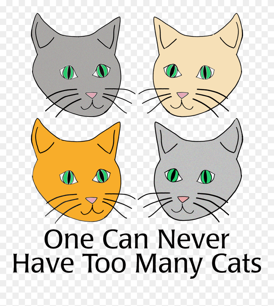Kittens Clipart Cat Meow - Domestic Short-haired Cat - Png Download