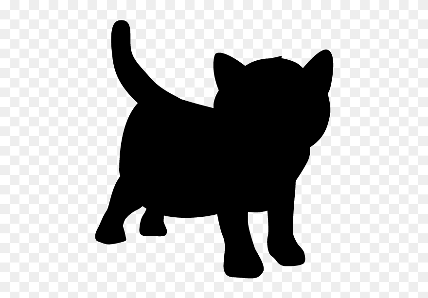 Kittens Silhouette Clipart