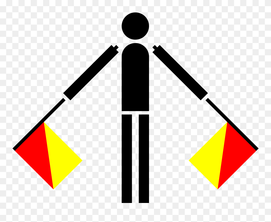 Semaphore November Clip Arts - Semaphore N - Png Download