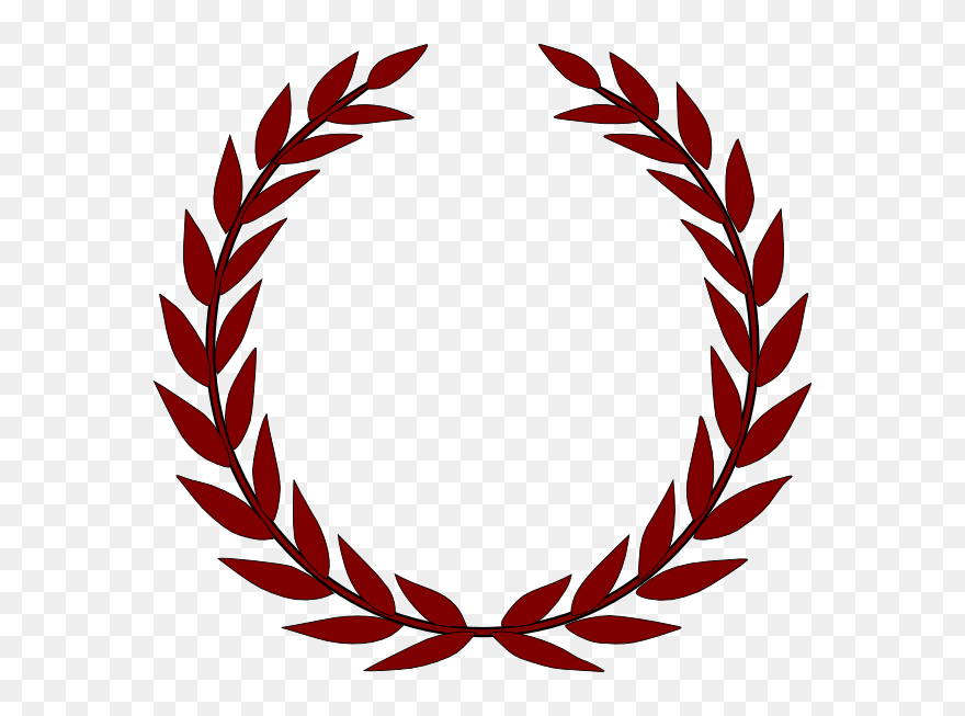 Wreath Branches Free Clipart Jpg Library Library Olive - Red Laurel Wreath Png Transparent Png