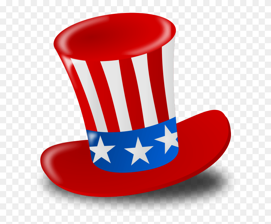 Happy Fourth Of July Hat Clip Arts - Independence Day Clip Art - Png Download