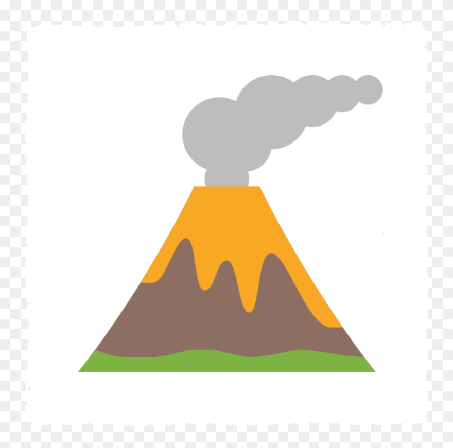 Transparent Background Volcano Clipart - Png Download