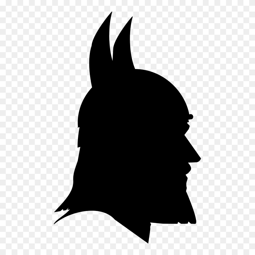 Silhouette Of A Viking Clipart