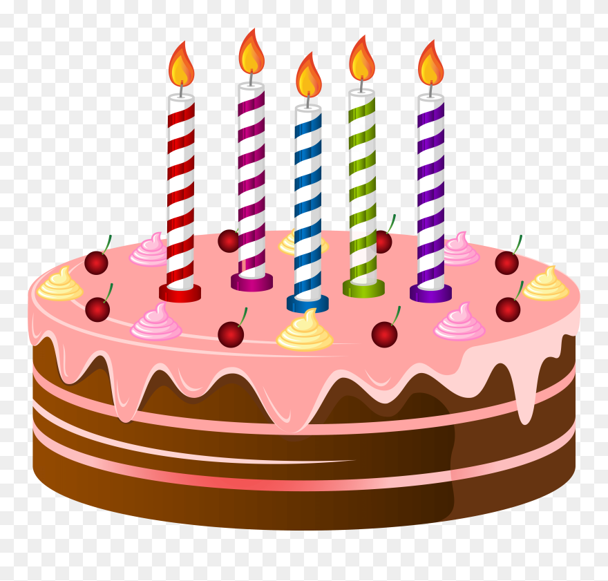 Birthday Cake Clip Art Clipart Cliparts For You - Transparent Background Birthday Cake Clipart - Png Download