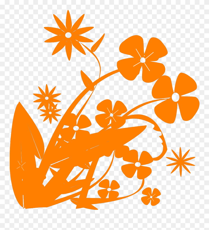 Blue Flower Svg Clip Arts - Flowers Vector - Png Download