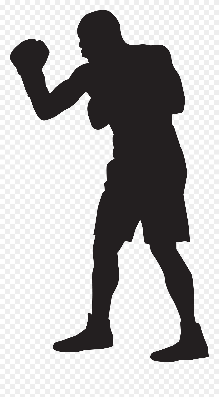 Silhouette Boxing Clip Art - Boxer Clipart Png Transparent Png