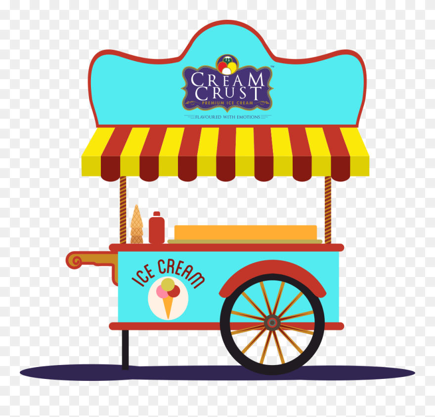 Ice Cream Cart - Ice Cream Cart Clipart Png Transparent Png