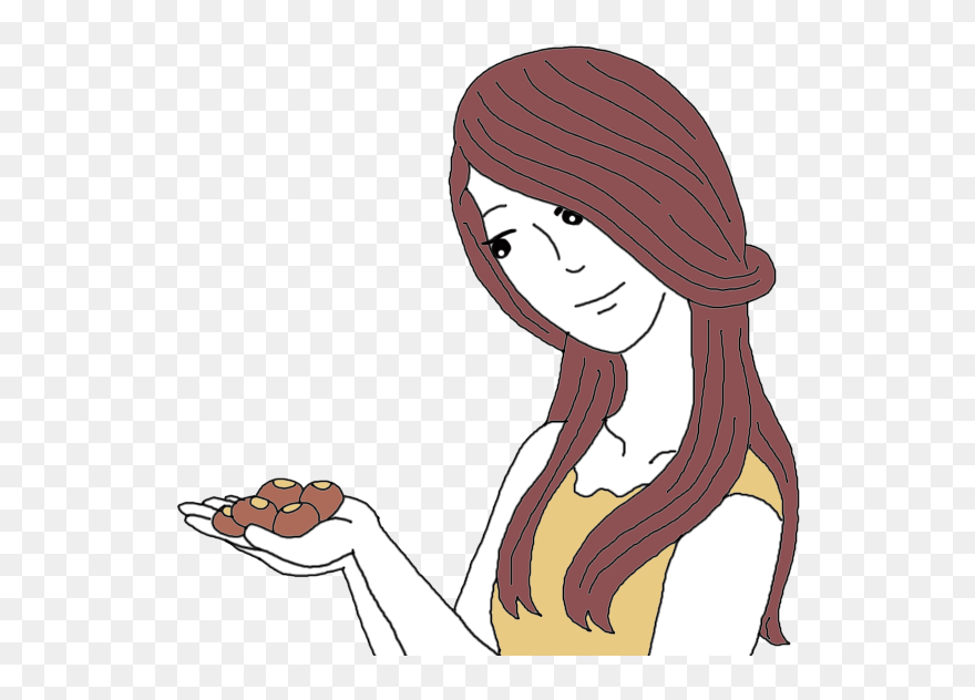 Transparent Nuts Clipart - Girl Eating Nuts Clipart - Png Download