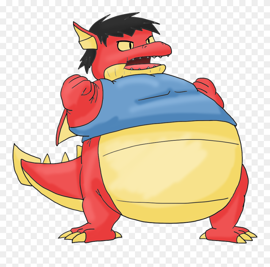Dan The Fat Red Dragon By Capo16 By Juacoproductionsarts - Fat Red Dragon Clipart