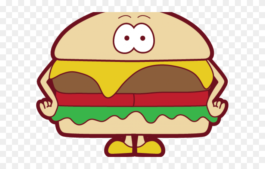 Clipart Cute Hamburger - Png Download