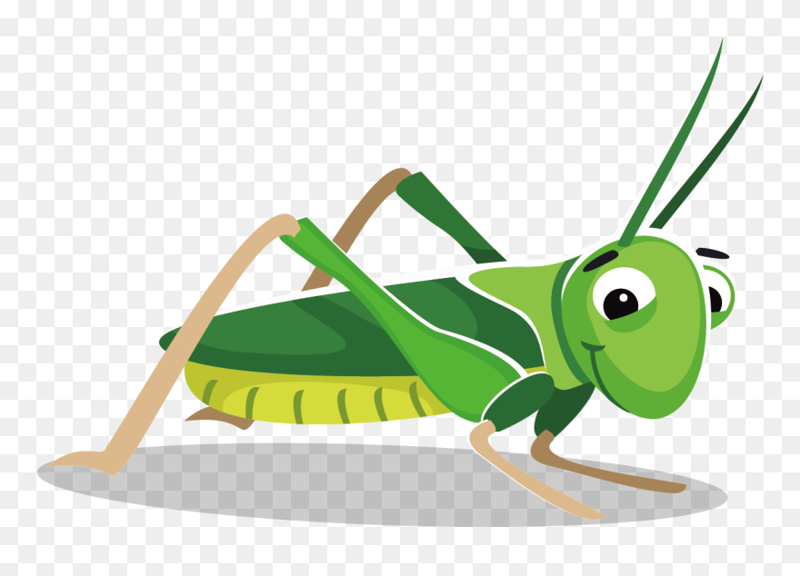 Transparent Grass Cartoon Png - Grasshopper Clipart Png