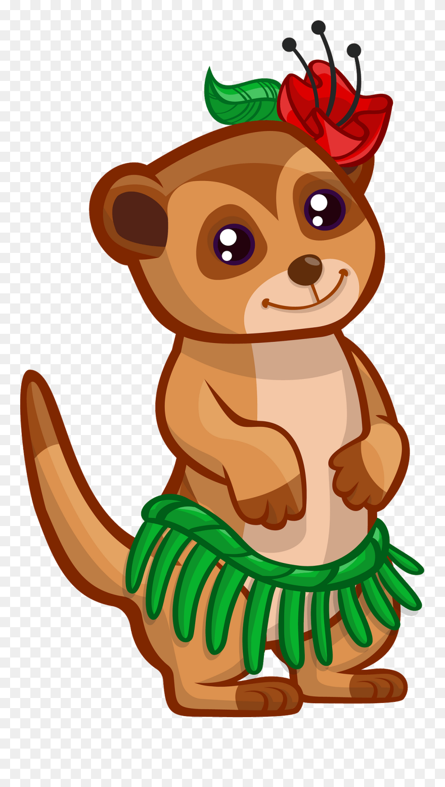 Kawaii Cute Meerkat Drawing Clipart
