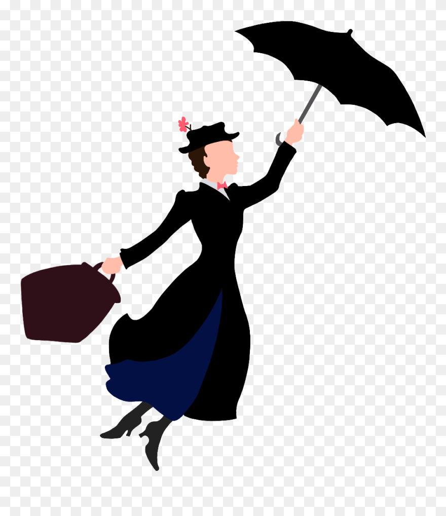 Mary Poppins Minimalist Poster Clipart