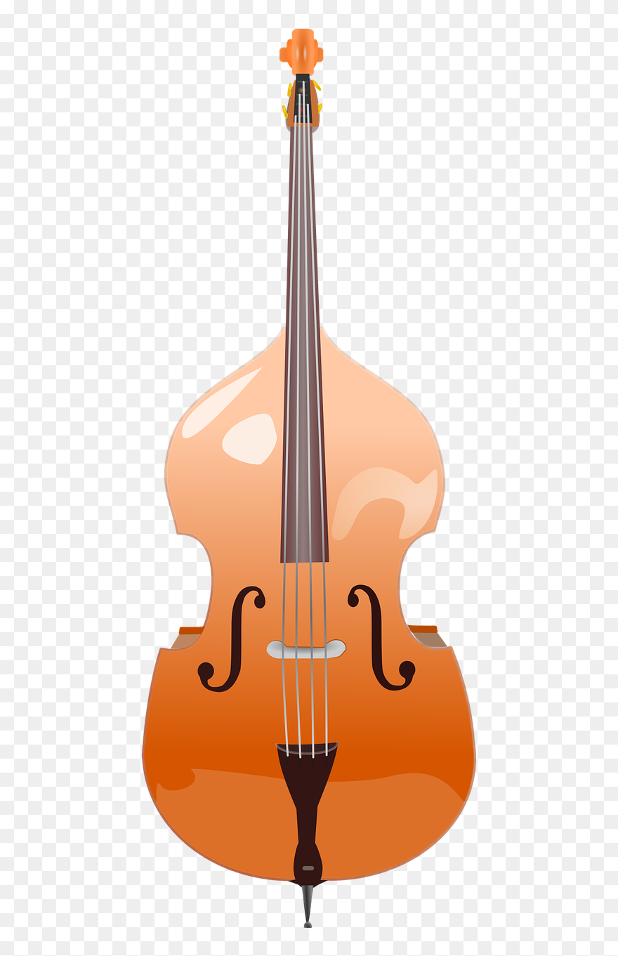 So, It’s Like A Bass With 8 Strings A Bass For An Octopus - Double Bass Clipart No Background - Png Download
