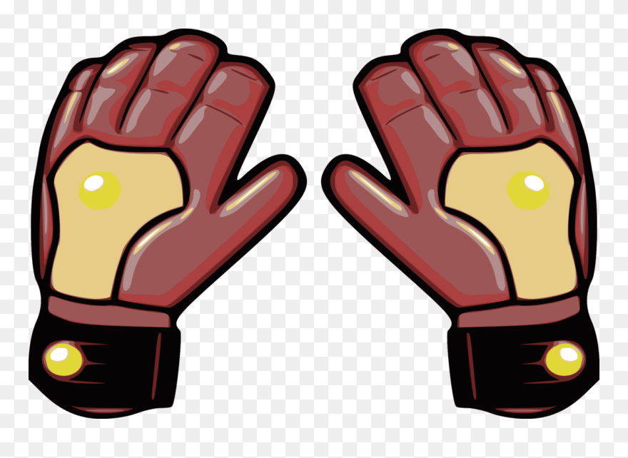 Glove Vector Hockey - Goalie Gloves Clip Art - Png Download