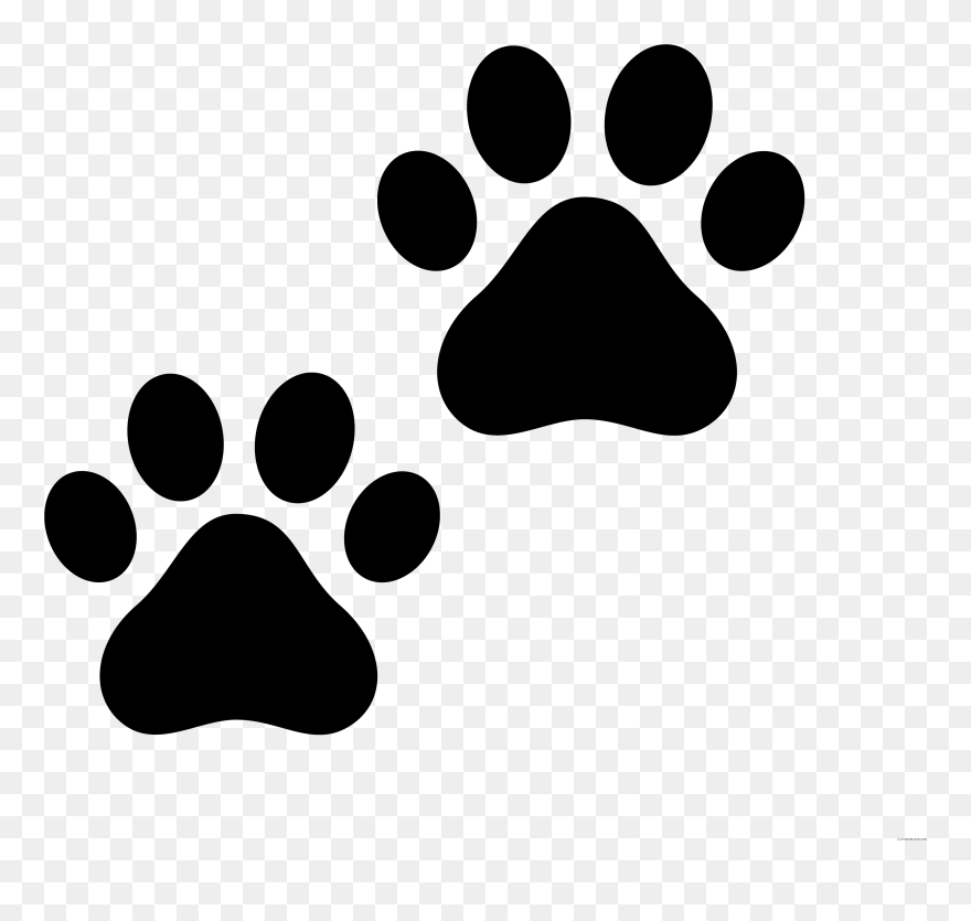 Cat Paw Dog Clip Art - Clip Art Cat Paw Print - Png Download