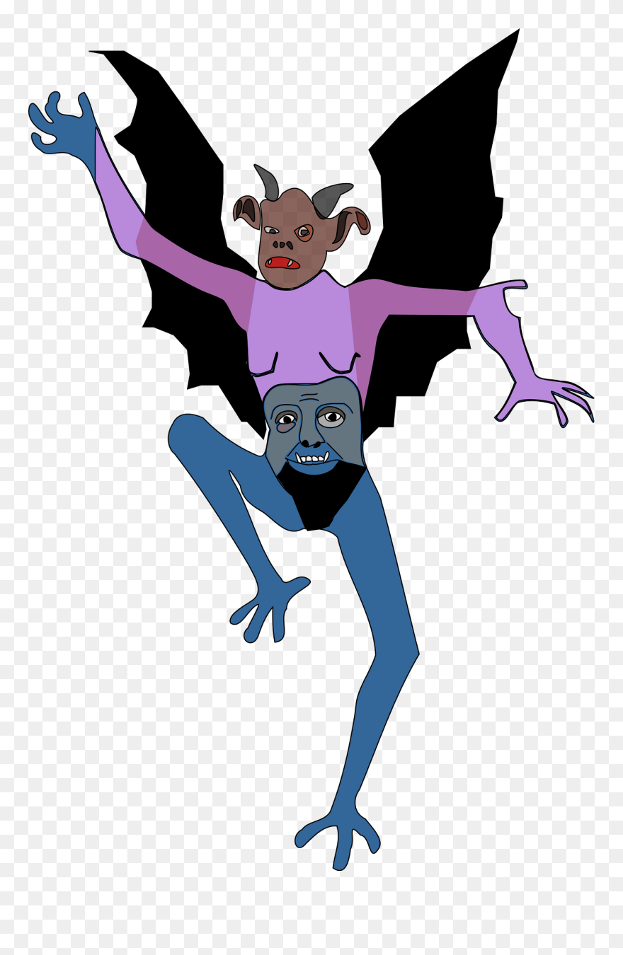 Demon Clipart - Cartoon - Png Download