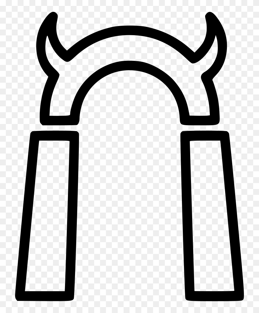 Gate Entrance Hell Devil Demon - Hell Icon Clipart