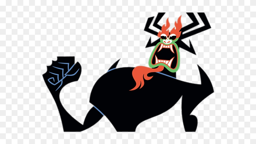 Demon Aku Roaring - Samurai Jack Aku Clipart