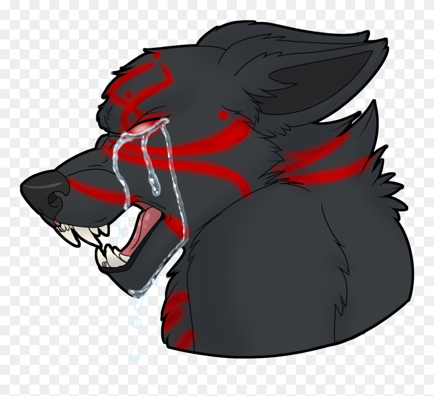 Bad Demon Wolf - Cartoon Clipart