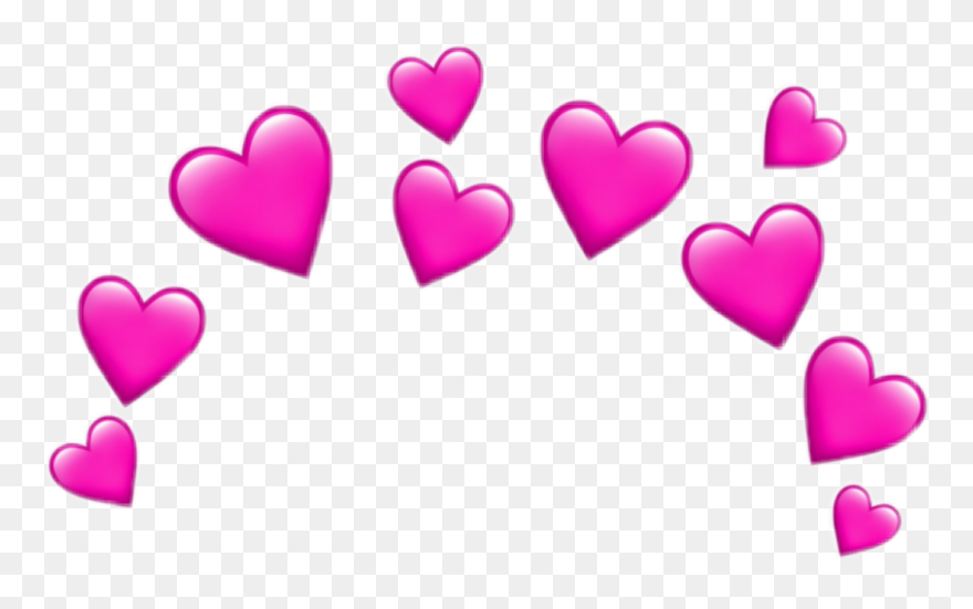 #heart #hearts #pink #iloveyou #love #pinkhearts #pinkheart - Transparent Emoji Hearts Png Clipart