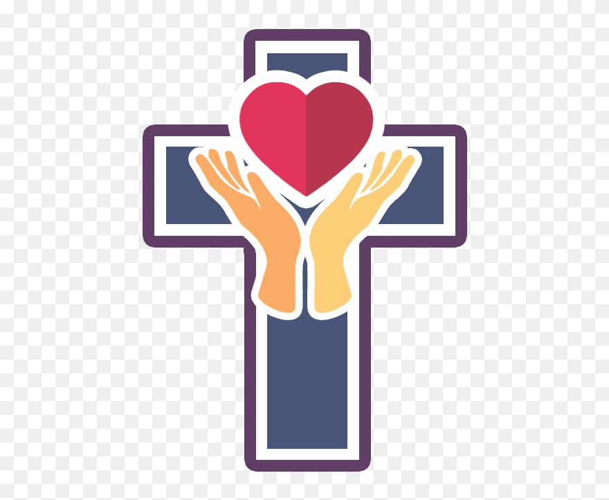 Heart And Hands Ministries - Clipart Cross And Heart - Png Download