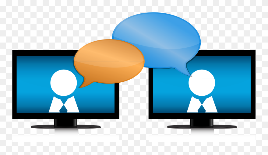 Online Chat Internet Room - Internet Chat Clipart