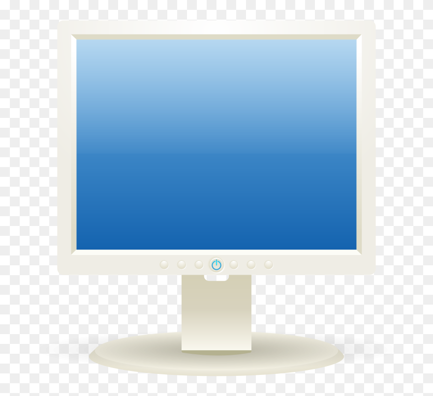 Computer Lcd Display - Lcd Monitor Clipart - Png Download