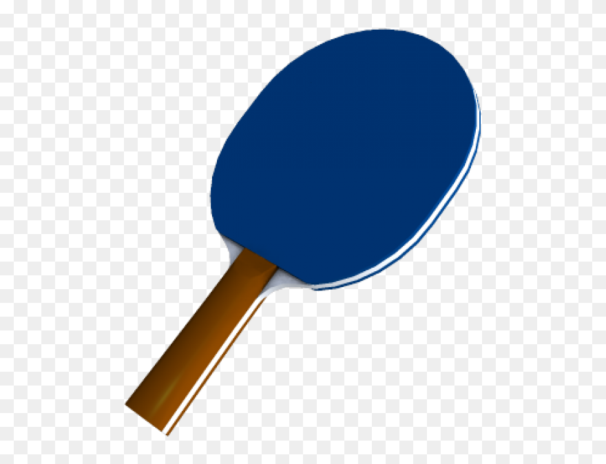 Ping Pong Racket Png Image - Blue Ping Pong Paddle Png Clipart
