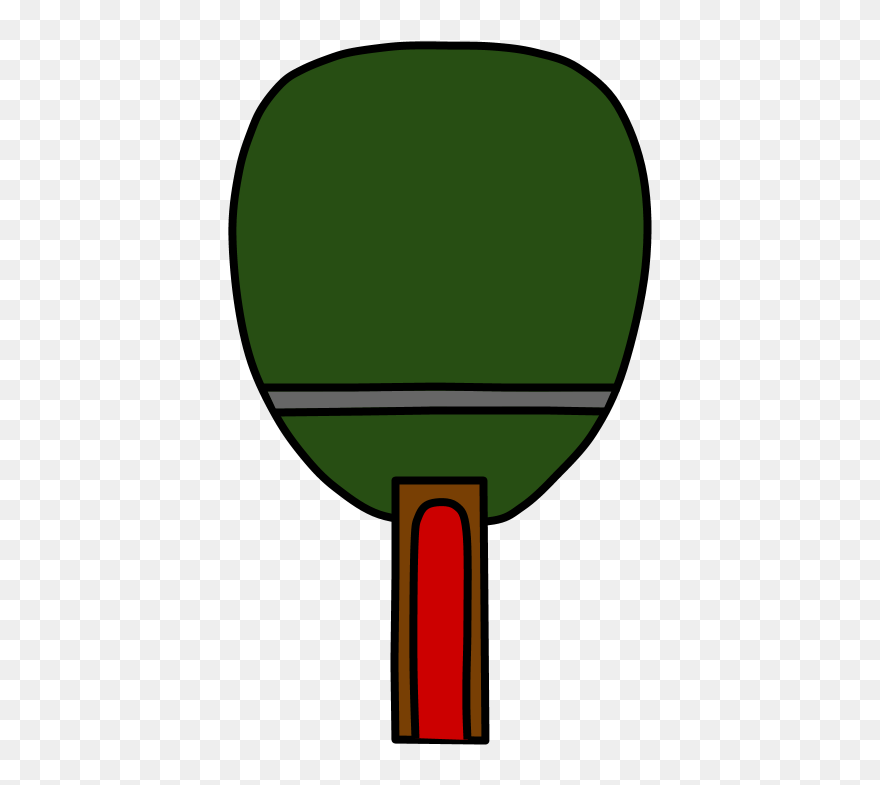 Ping Pong Paddle, Table Tennis, Dark Green Clipart