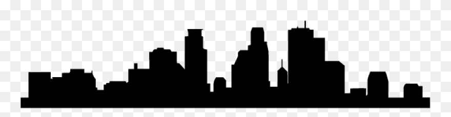 Minneapolis Skyline Silhouette - Minneapolis Skyline Silhouette Png Clipart