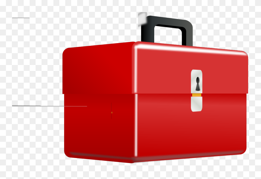 Red Metal Tool Box Svg Clip Arts - Tool Box Clip Art - Png Download