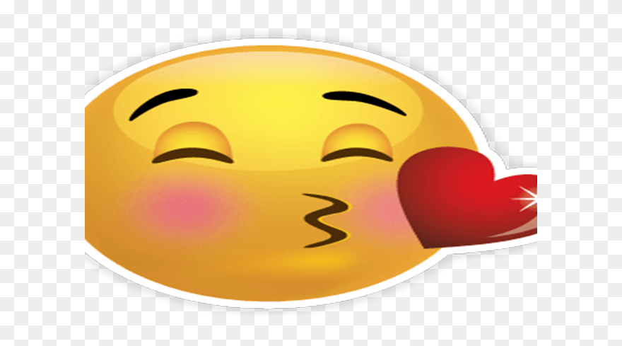 Kisses Clipart Iphone Emoticon - Happiness Sticker - Png Download