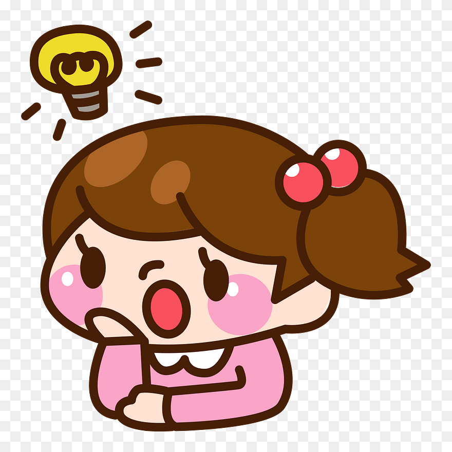 Child Girl Idea Clipart - Woman In Love Cartoons - Png Download