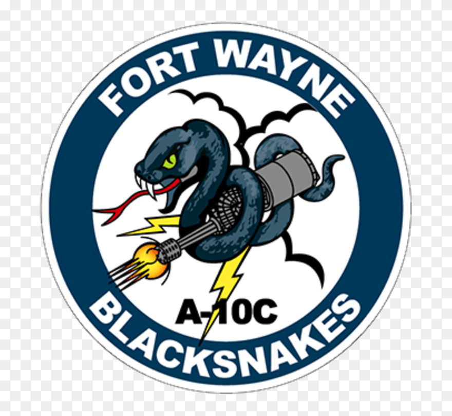 122nd Fighter Wing Unit Patch - 122nd Fighter Wing Black Snakes Clipart