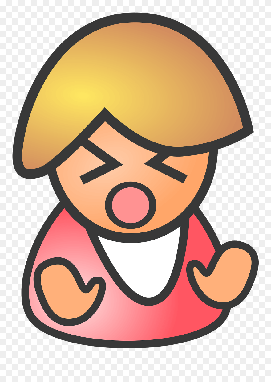 Female Sad Clipart - Dislike Clipart - Png Download