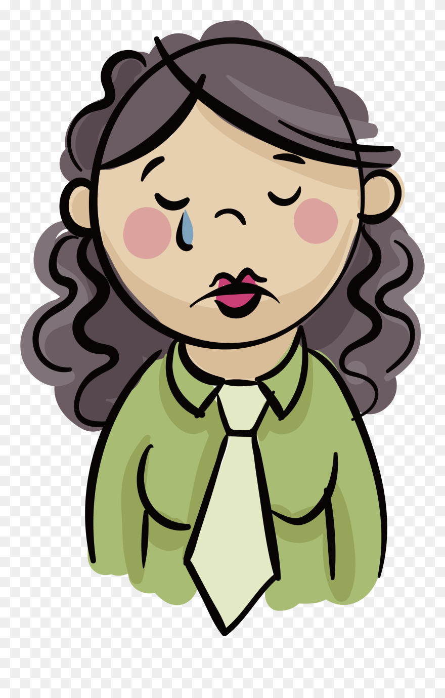 Doraemon Clipart Sad - Person Crying Clipart - Png Download