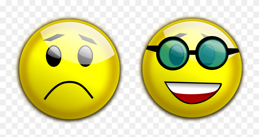 Happy Sad Face Png - Happy Or Sad Clipart Transparent Png