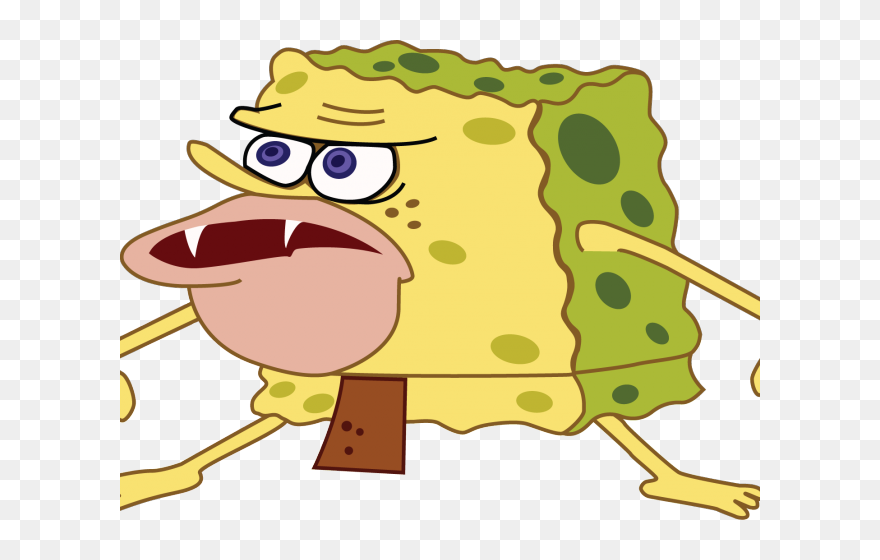 Internet Meme Clipart Sad - Caveman Spongebob - Png Download
