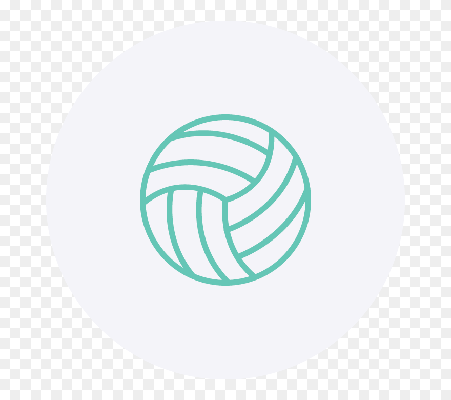 Silhouette Volleyball Ball Png Clipart