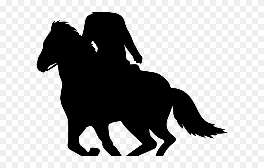 Cowboy On Horse Clipart - Png Download