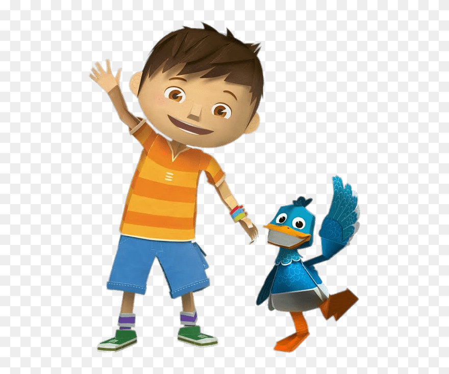 Zack And Quack Waving - Zack And Quack Clipart